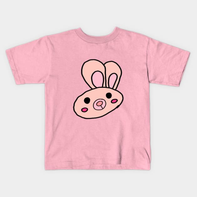 pink rabbit Kids T-Shirt by Prost City